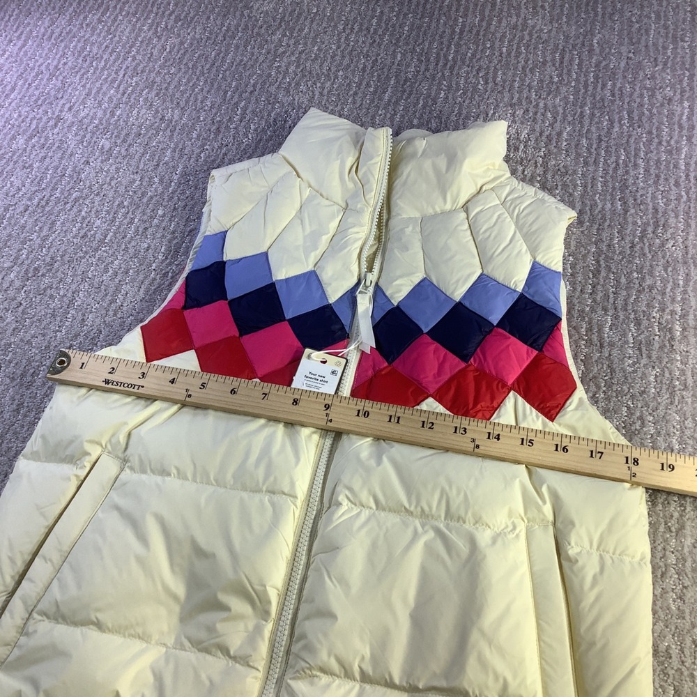 Marine‎ Layer Archive Sierra Puffer Vest Antique White Multi Color Size XS NWT - Picture 10 of 12